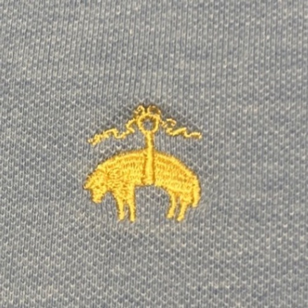 Brooks Brothers Mens XL Slim Fit Performance Polo Shirt Light Blue Supima Cotton - Picture 3 of 8